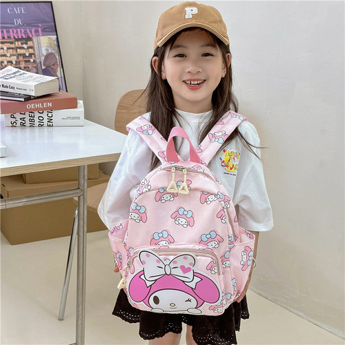 Korean cartoon kindergarten school bag fashionable anime small children backpack cute children school bag trendy nylon double shoulder bag