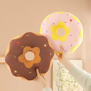 Cross-Border New Style Donut Pillow, Creative Simulation Donut, Girls' Sleeping Pillow, Bedside Decoration, Sofa Cushion