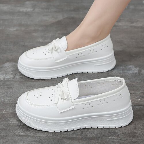 Women's Clogs with Soft, Breathable Soles, Non-Binding, Comfortable, Non-Slip Single Shoes for Spring and Summer, New White Medical Shoes
