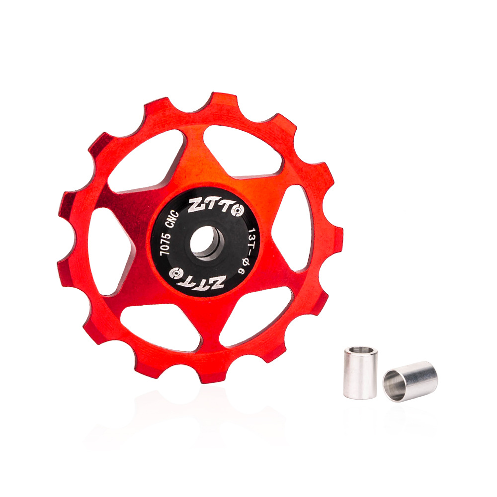 ZTTO bicicleta de carretera de montaña rodamiento trasero rueda de guía rodamiento de metal 13T accesorios de rueda de guía de transmisión de metal