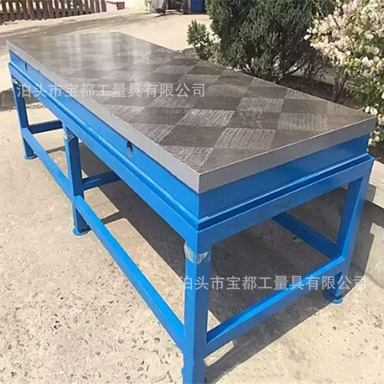 Cast iron platform measuring scribing flat welding table grinding scraping assembly testing cast iron inspection table measuring tool