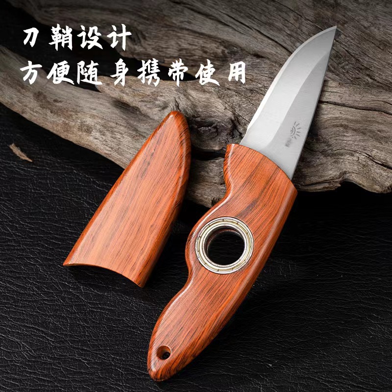 纯手工高硬度水果刀超锋利礼品户外烧烤锋利轴承小刀野外便携刀具