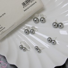2025清冷真多麻韩国FEVER水晶珍珠耳钉耳夹 正圆强光925银针耳钉