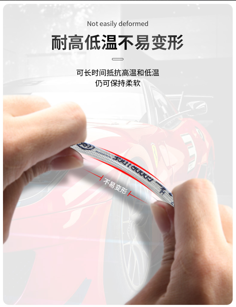 Goodridge Is Suitable for Bmw 1/3/4/5/6/7 Series E90 F30 F10 Brake Oil Pipe Steel Throat