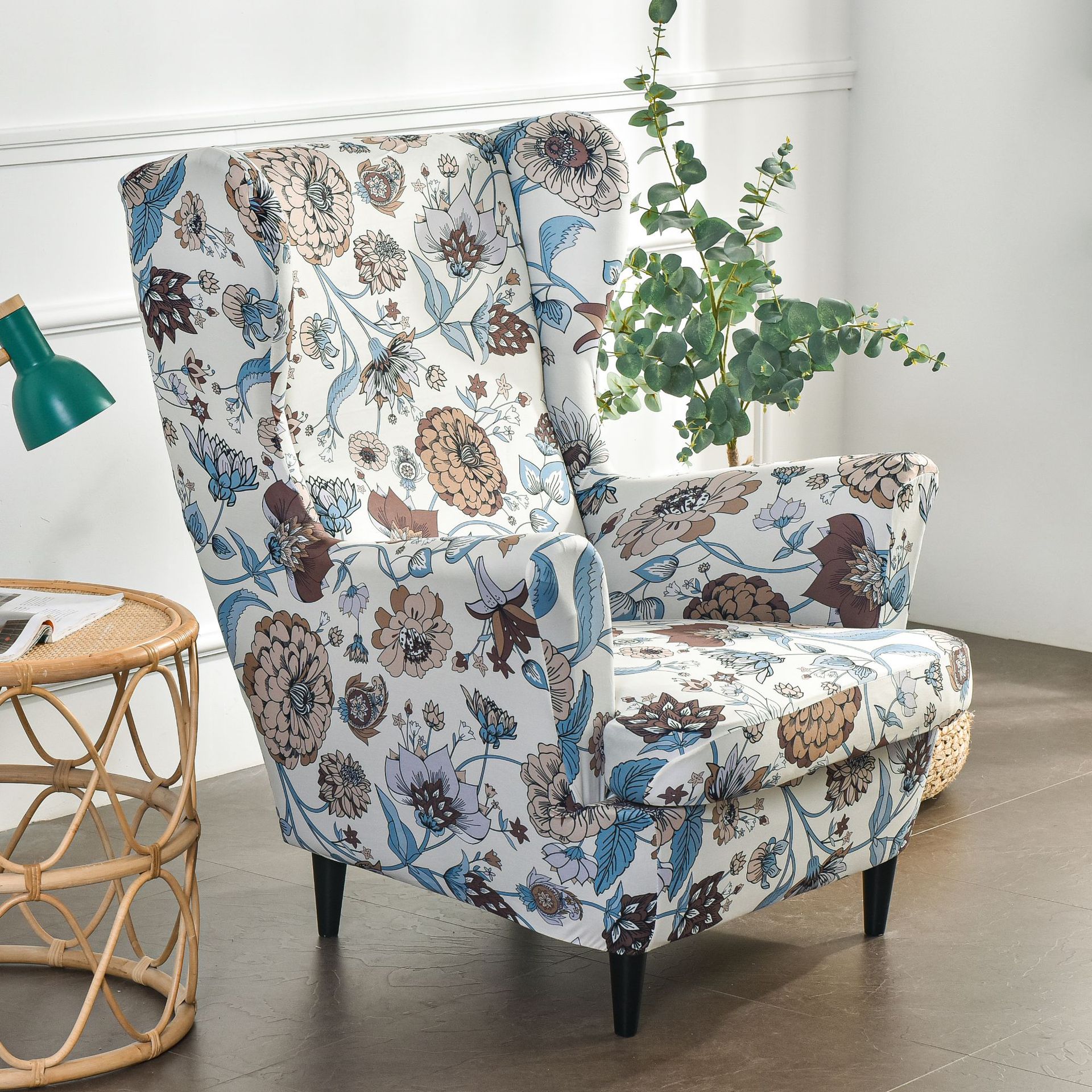 Housse de canapé élastique et lavable style européen romantique_voghion.com