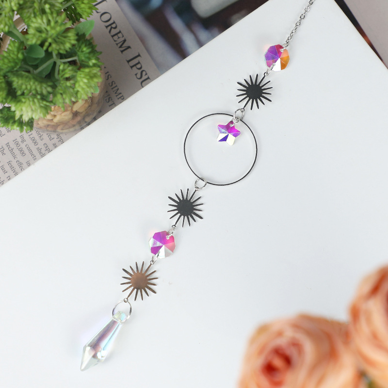 Silver Crystal Wind Chimes Image 5