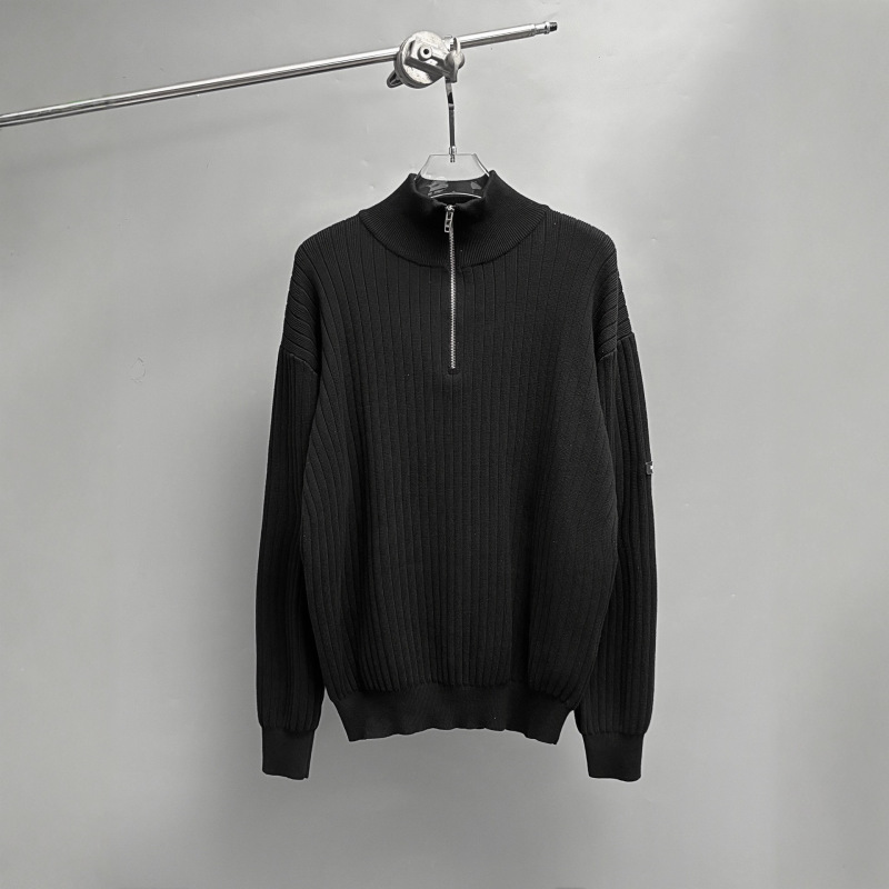 Correct Version in Stock High-Quality Bl Brand 25 New Style High-Neck Half-Zip Knit Sweater Unisex