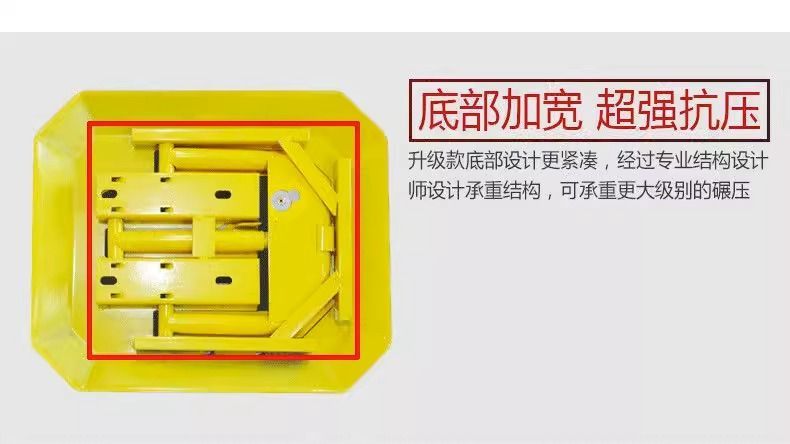 Ground lock parking lock thickened anti-collision parking pile car garage parking space anti-occupation car stopper free of drilling