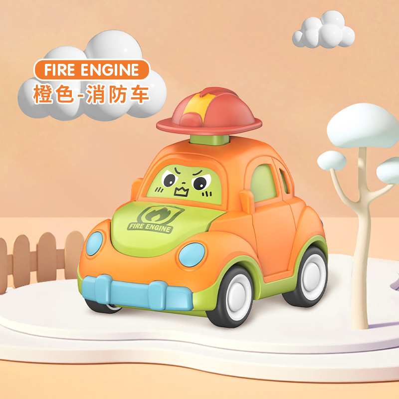 686p-18 [orange] press fire truck