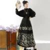 [Black] shirt+[Black] Bodhisattva Makeup Horse Noodle Skirt+璎 Necklace+Back Clouds
