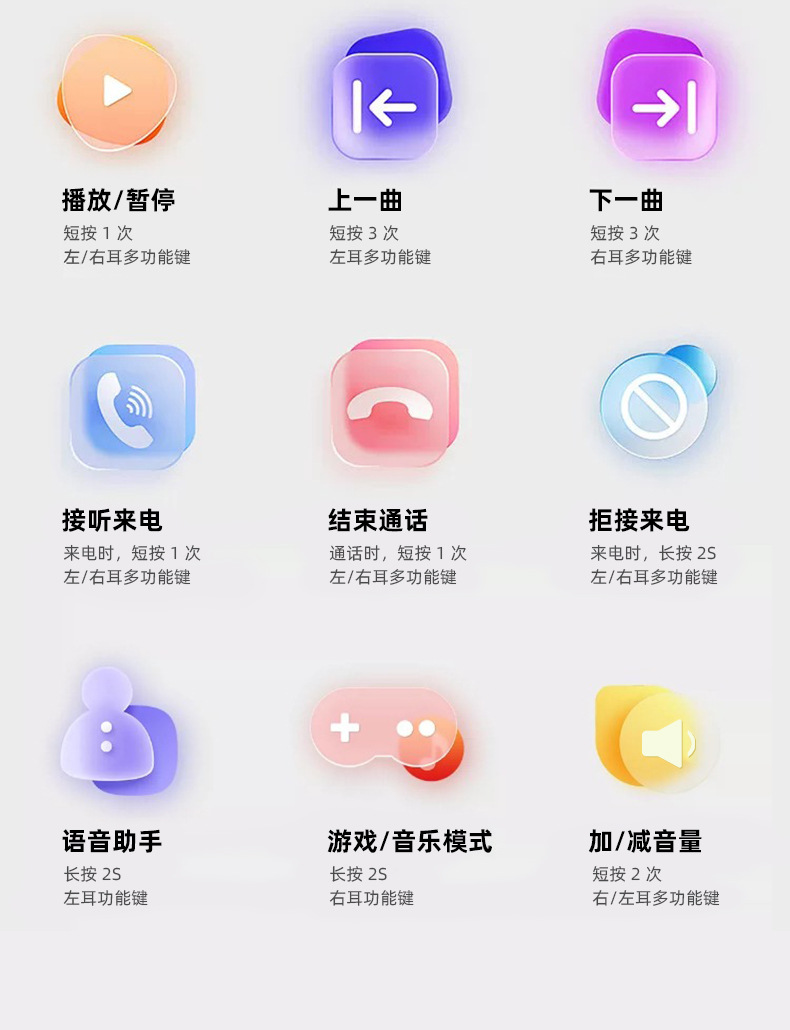 跨境新款NE16私模TWS无线蓝牙耳机短柄半入耳式降噪音乐游戏耳机