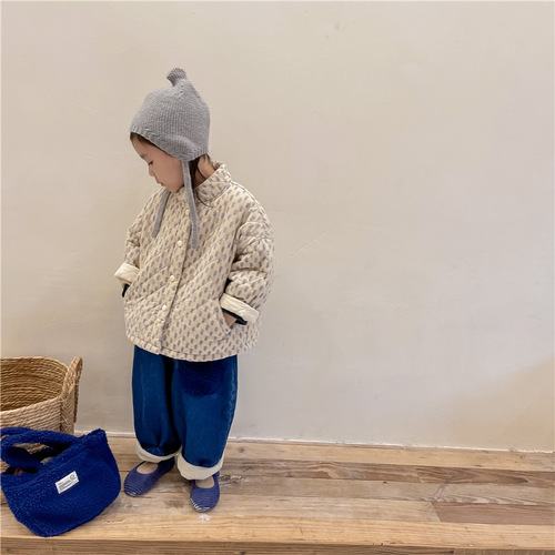  Children's Clothing Autumn and Winter Children's Winter Clothing Korean Style Padded Thickened Cotton Clothes Girls Winter Jackets Cotton Clothes 21872