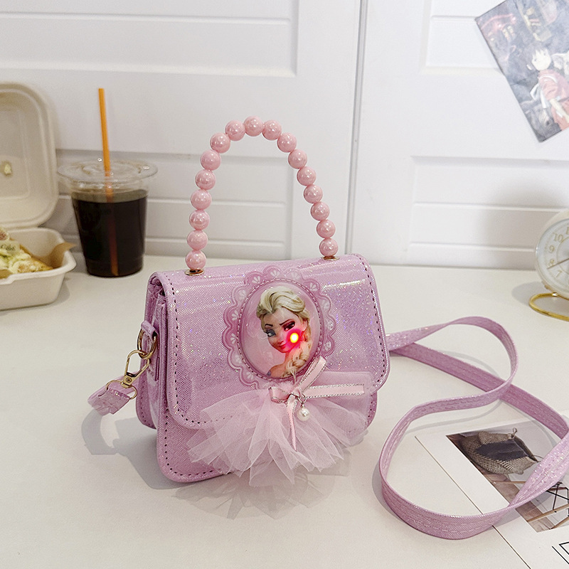 Bolsos de mochila para niños, princesa Aisha, bolsos de hombro de moda para niñas, bolsos de perlas para niñas.