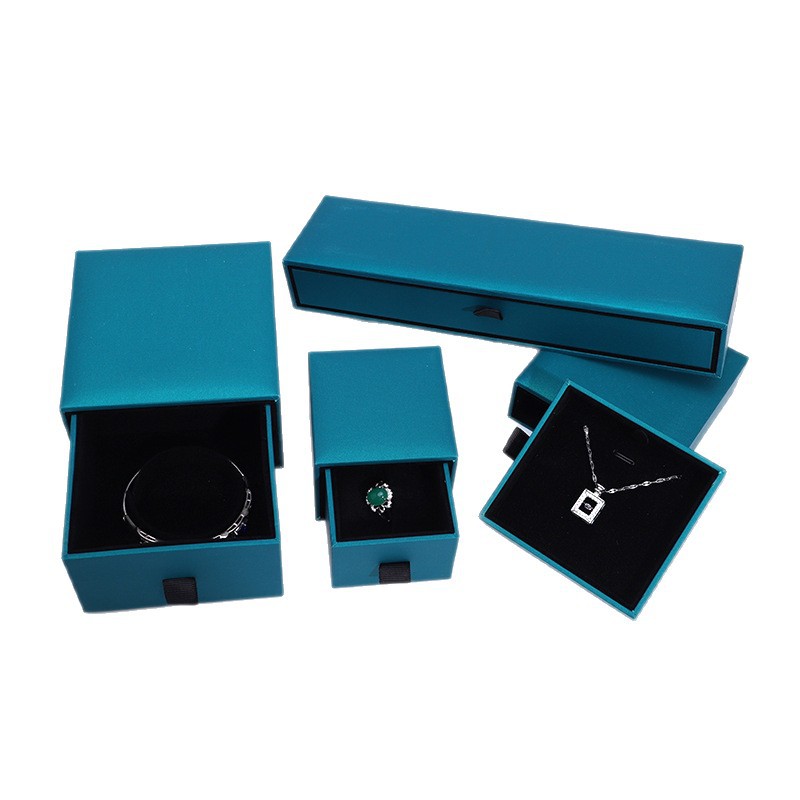 Una gran cantidad de marca en stock, anillo de joyería de papel especial, pendientes, collar, caja de embalaje, caja de cajón de joyería de alta calidad image 6