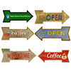 Arrow Instructions Metal painting Special-shaped letter Wall hanging Metal painting new pattern originality Jewelry Wall Pendants wholesale