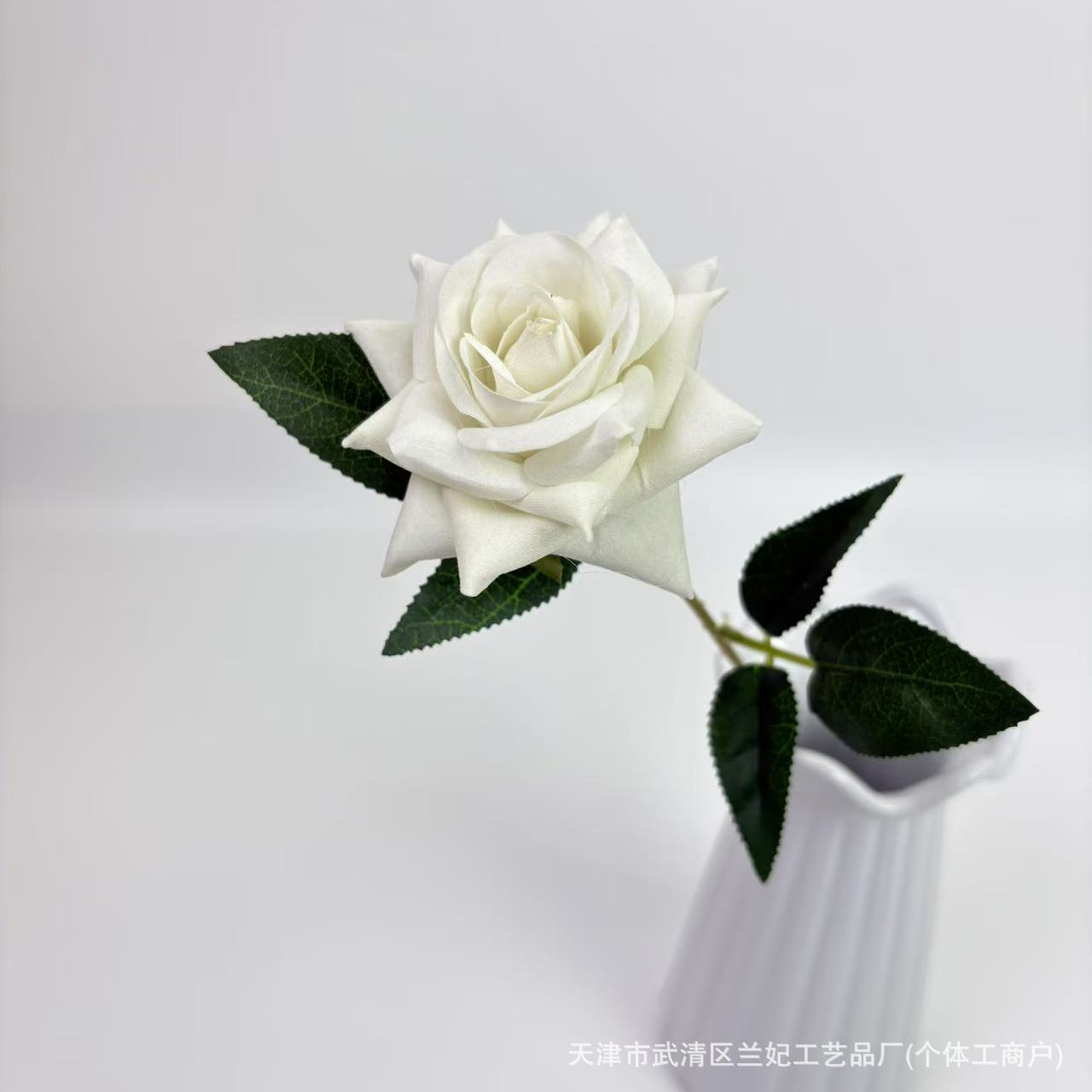 Simulación de tela de terciopelo pequeño ángulo rosa de San Valentín en el hogar hotel boda rosa decoración de pared flores de seda flores falsas