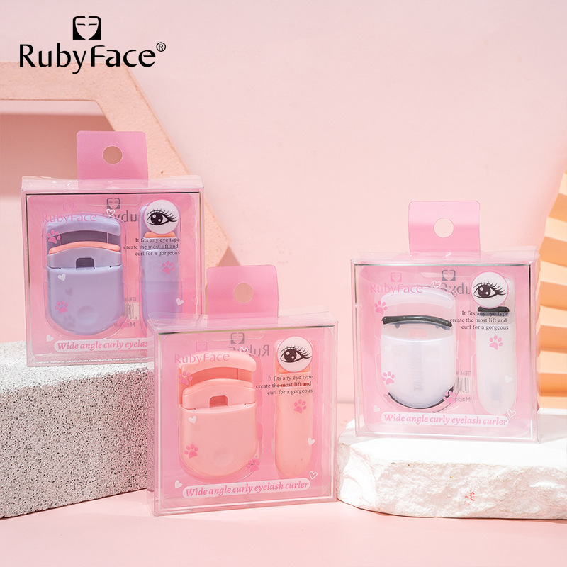 RUBYFACE en stock clip de pestañas local amplio ángulo conjunto de combinación local herramientas de maquillaje de belleza de curvatura natural