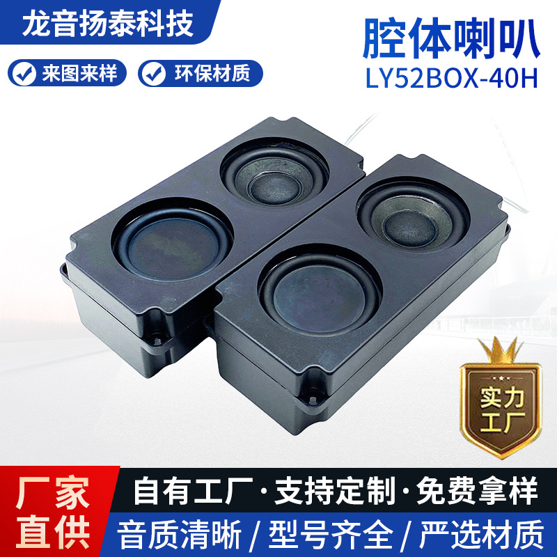 储能电源腔体喇叭52MM腔体重低音Hifi音响投影仪商显一体机4R10W