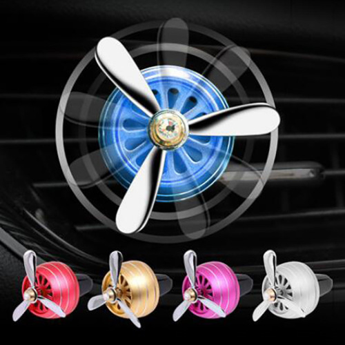 Manufacturer wholesale car accessories Air Force Three 3 air conditioning outlet car perfume fan propeller aromatherapy