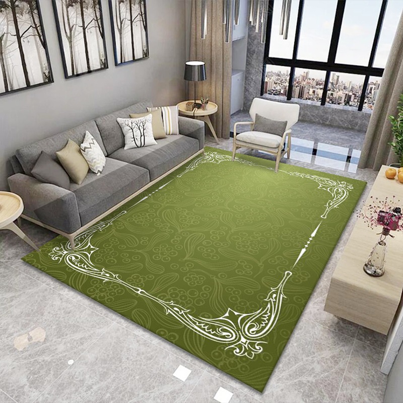 Simple moderna alfombra sala de estar dormitorio sofá nórdico mesa de café manta puerta estera hogar máquina lavable manta rectangular