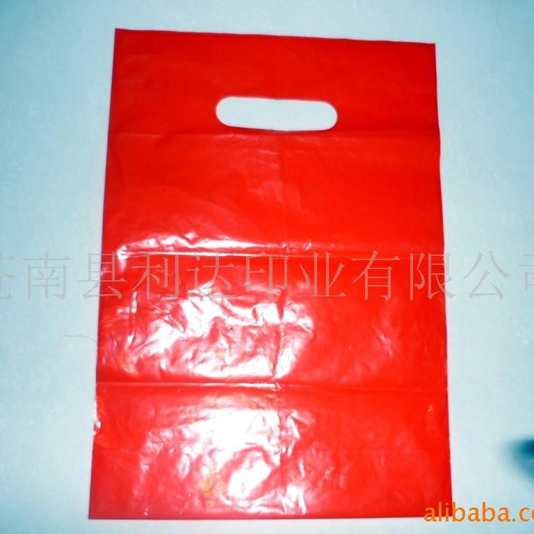 厂家直供各种规格款式印刷厚度PE手提塑料袋可帮客人设计