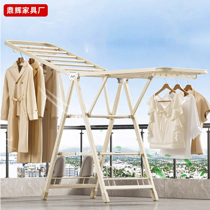 Складная сушилка для белья для дома, для балкона, простая сушилка для одежды, многоярусная сушилка для спальни, без установки