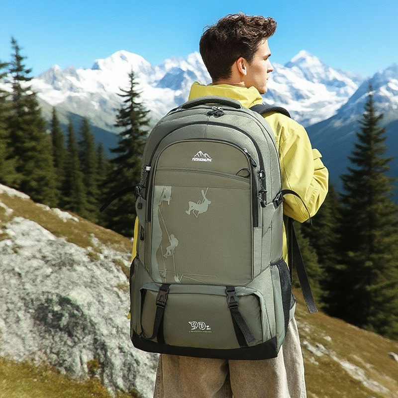Backpack 90L Outdoor Mountaineering Bag Men's Travel Backpack Extra Large Capacity Luggage Bag Women's Travel Bag Work Backpack