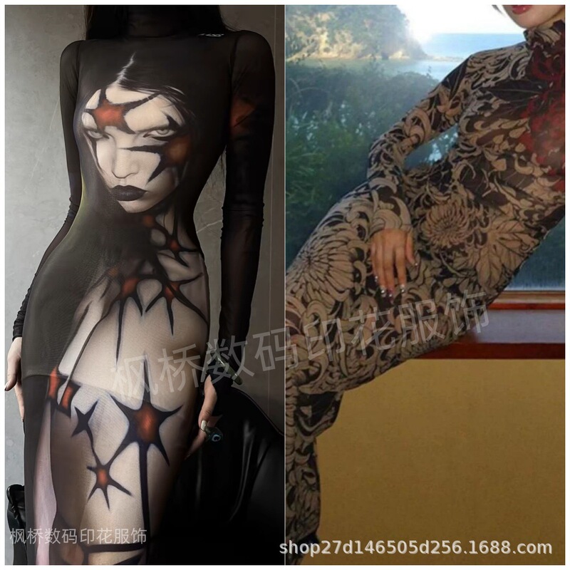 2025 summer sexy long skirt foreign trade new AliExpress cross-border new high collar long sleeve fashion dress