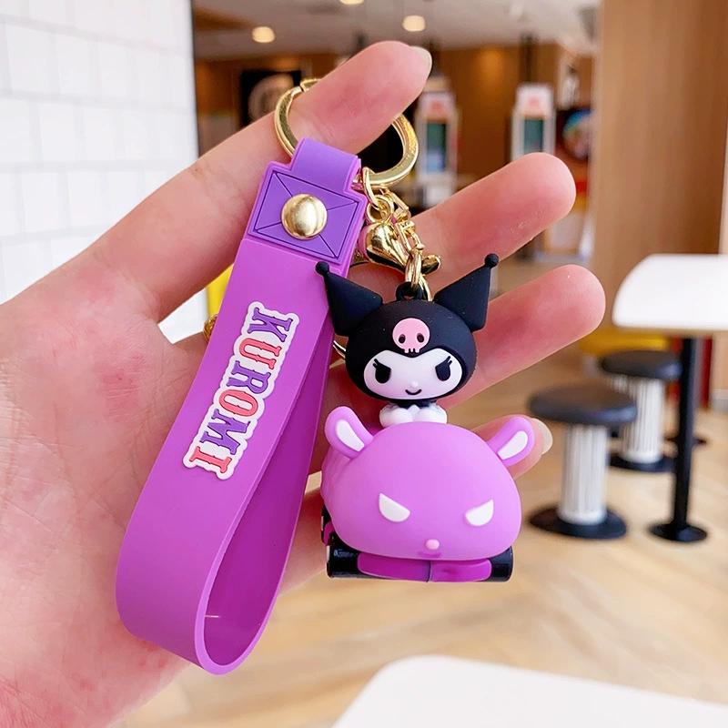 Кулон на брелке (Sanrio) Набор милых силиконовых подвесок — мягкие резиновые талисманчики, подарок на день рождения, различные персонажи