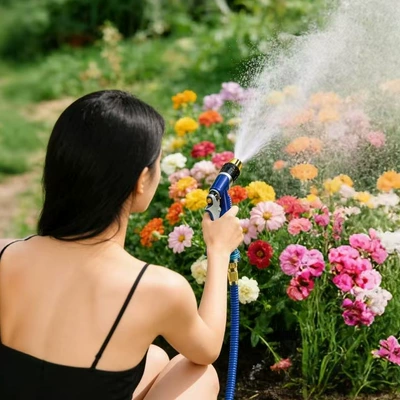 High pressure car wash water gun — Flowers, Washing Floors, and Spraying Water