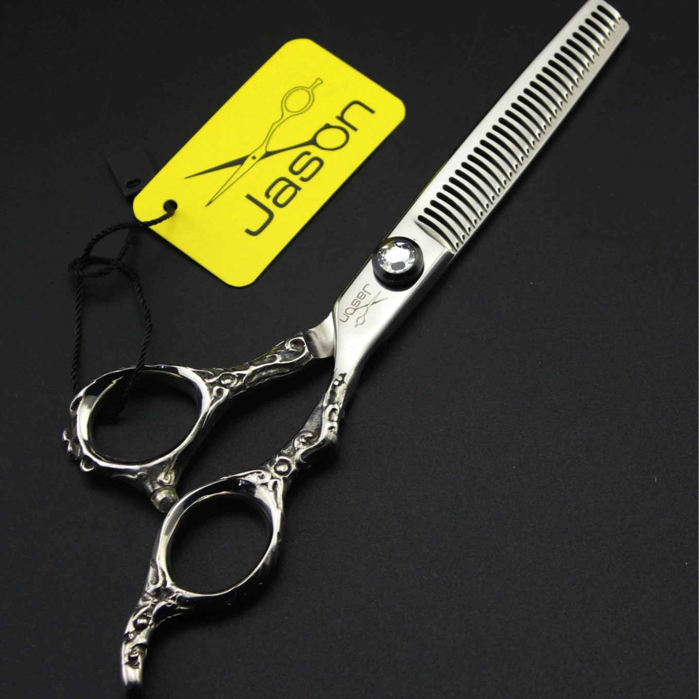 Ножницы для стрижки hair scissors с узором JASON/Jason HE-02, плоские зажимы для волос, зажимы для челки, тонкие зажимы, зубчики зажимов