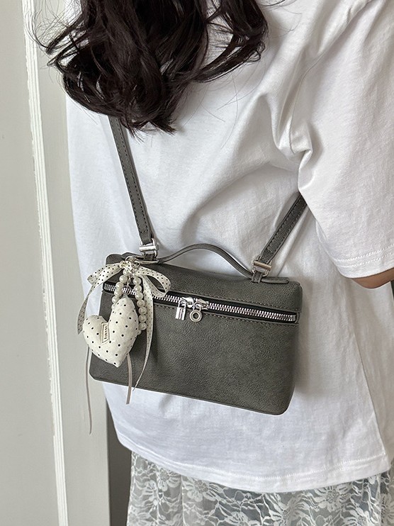 Nicho coreano de la caja de almuerzo portátil bolso pequeño para mujeres 2026 nueva textura de alta calidad de moda versátil bolso de hombro
