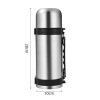 Capacious thermos for traveling stainless steel for water