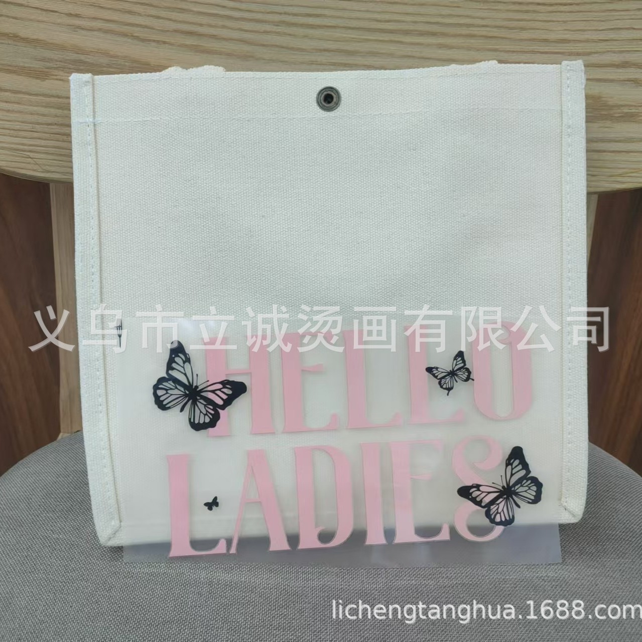 新款帆布袋烫画 热转印logo定制 防水烫标