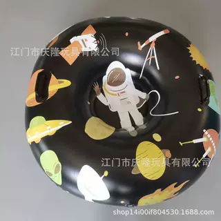 冬季滑雪道具PVC耐寒滑雪圈充气滑雪管圆圣诞雪橇滑雪板滑雪圈