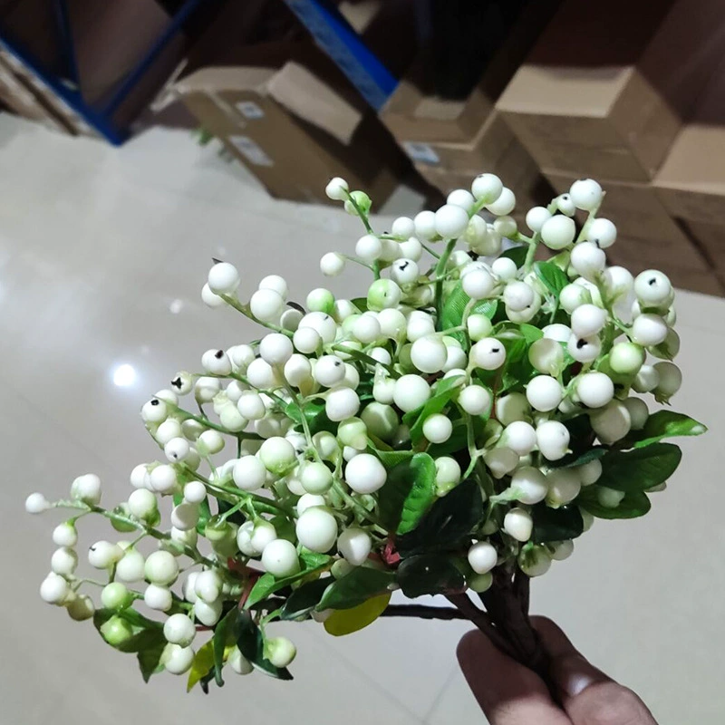 [厂家批发单支小号加州浆果6色欧式高档仿真花浆果蓝莓果仿真植物]