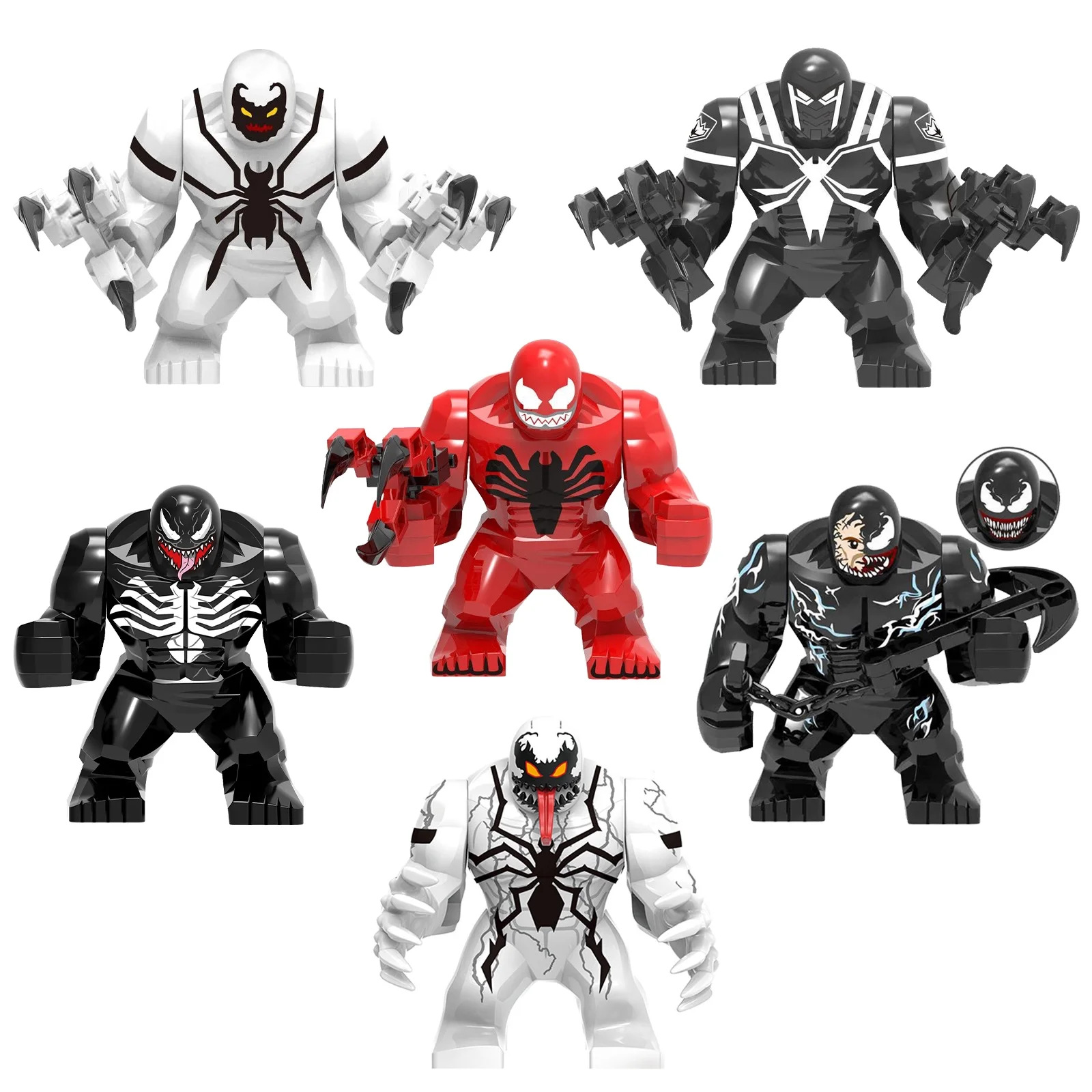 [suit bag] a variety of cross-border hot 6 superhero series assembled building blocks adult toys