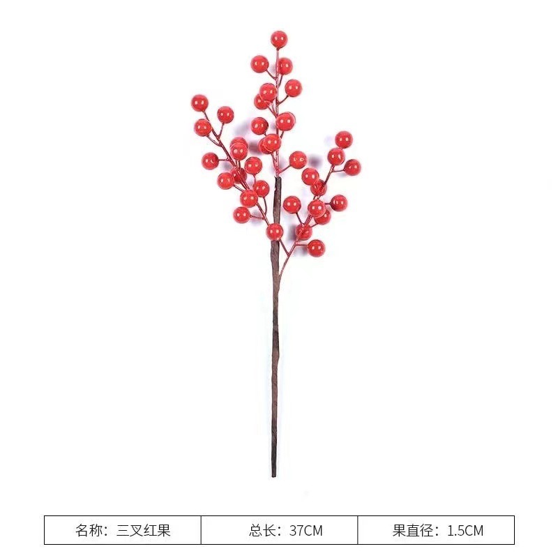 3 horchillas de fruta roja (12 cabezas por horchilla)