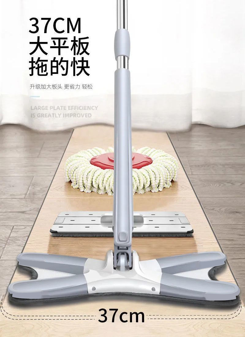 [해외직구] x 형 핸즈프리 플랫 걸레 1세트(2EA) 걸레 2장