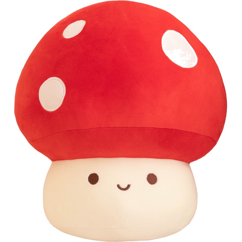 Cute muñeca de hongos dibujos animados coloridos juguetes de peluche muñecas grandes series de hongos al por mayor transfronterizos