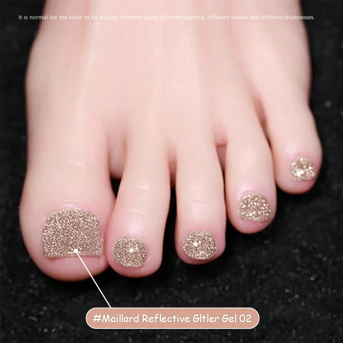 Esmalte de Uñas Gel Reflejante Efecto Brillante, Secado Rápido para Manicura image 3