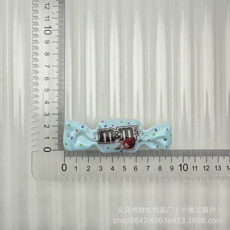 【马卡龙色糖果】格子MM大白兔奶糖DIY钥匙链包挂亚克力饰品批发|undefined