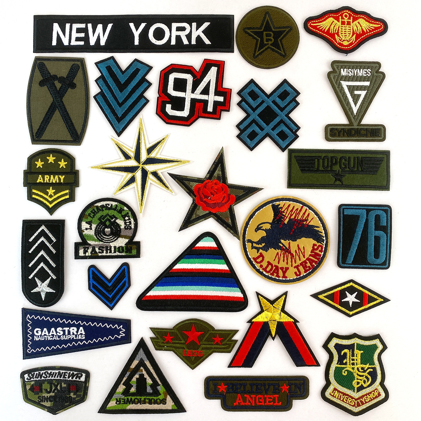 Lugar de fábrica de origen a juego de dibujos animados bordado de flores pegatinas de tela ropa de bricolaje decoración planchado parche pegatinas transfronterizas