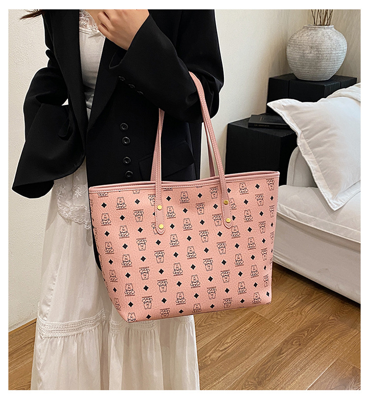 Borsa a secchiello donna stile retro grande capacità_voghion.com
