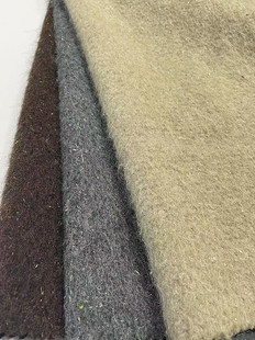 in stock supply woolen wool long wool bright silk plain woolen wool coat clothing woolen fabric