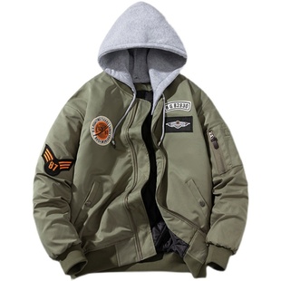 Tide Brand Spring and Autumn Winter American -1 Aviator Jacket School Uniform Military Jacket Thin Retro Baseball Suit for Men