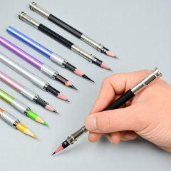 美術雙頭單頭鉛筆延長器 素描鉛筆加長器 接筆器素描鉛筆素描紙