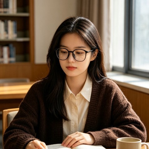 Retro all-black, versatile, face-slimming, anti-blue light glasses. Comfortable, non-slip, high-definition frame for women, exuding a sophisticated style