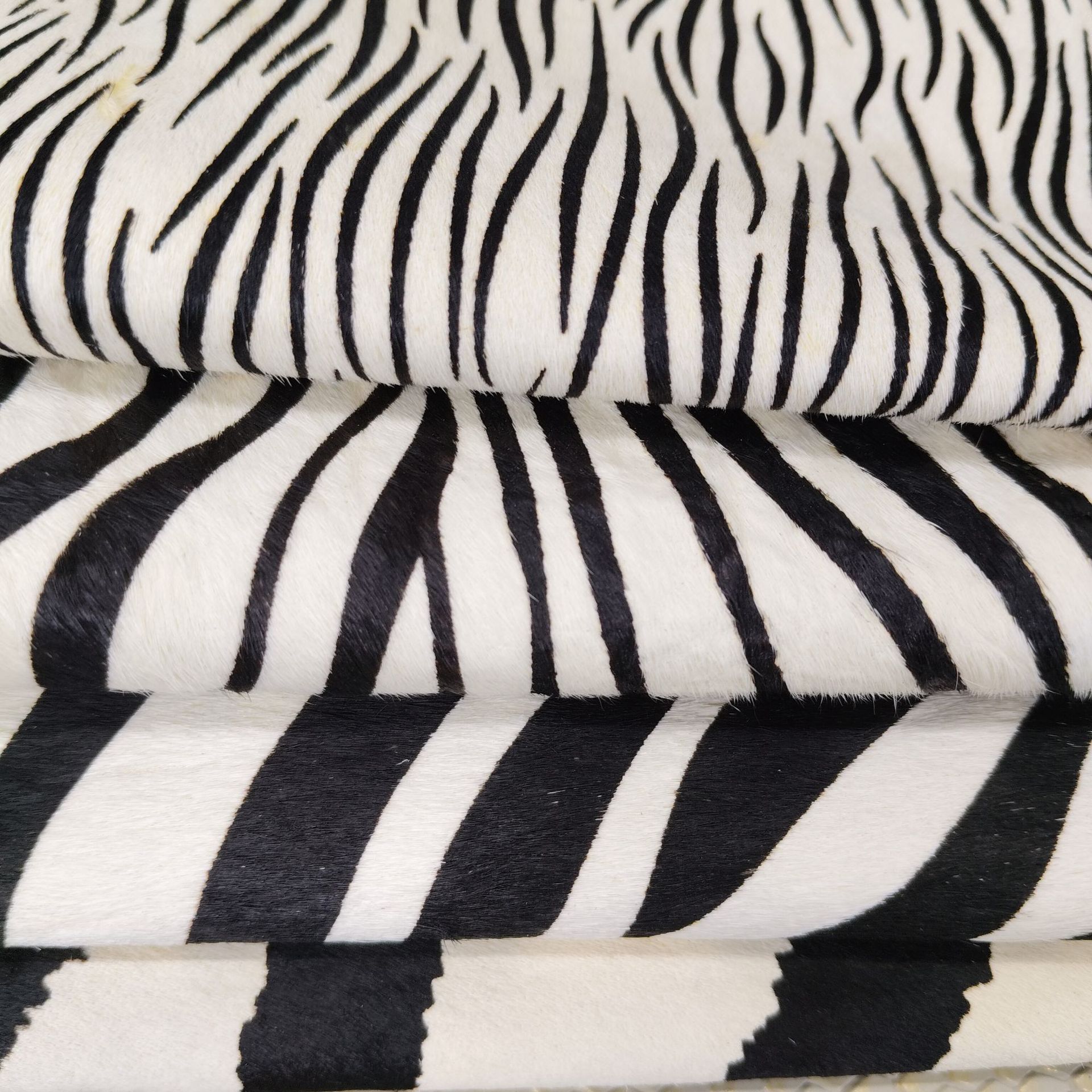 马毛斑马纹印花合集饰品箱包鞋材时尚真皮现货首选