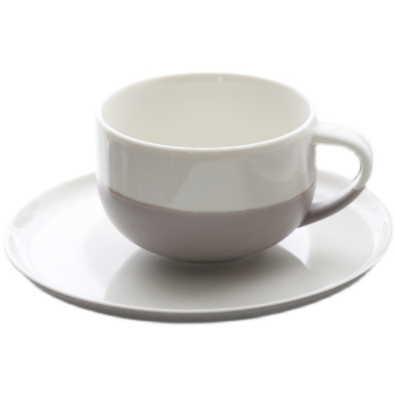 LZ Lujia nuevo traje de vajilla de cerámica mate de dos colores nórdico simple placa plana grande Placa de carne Placa de postre